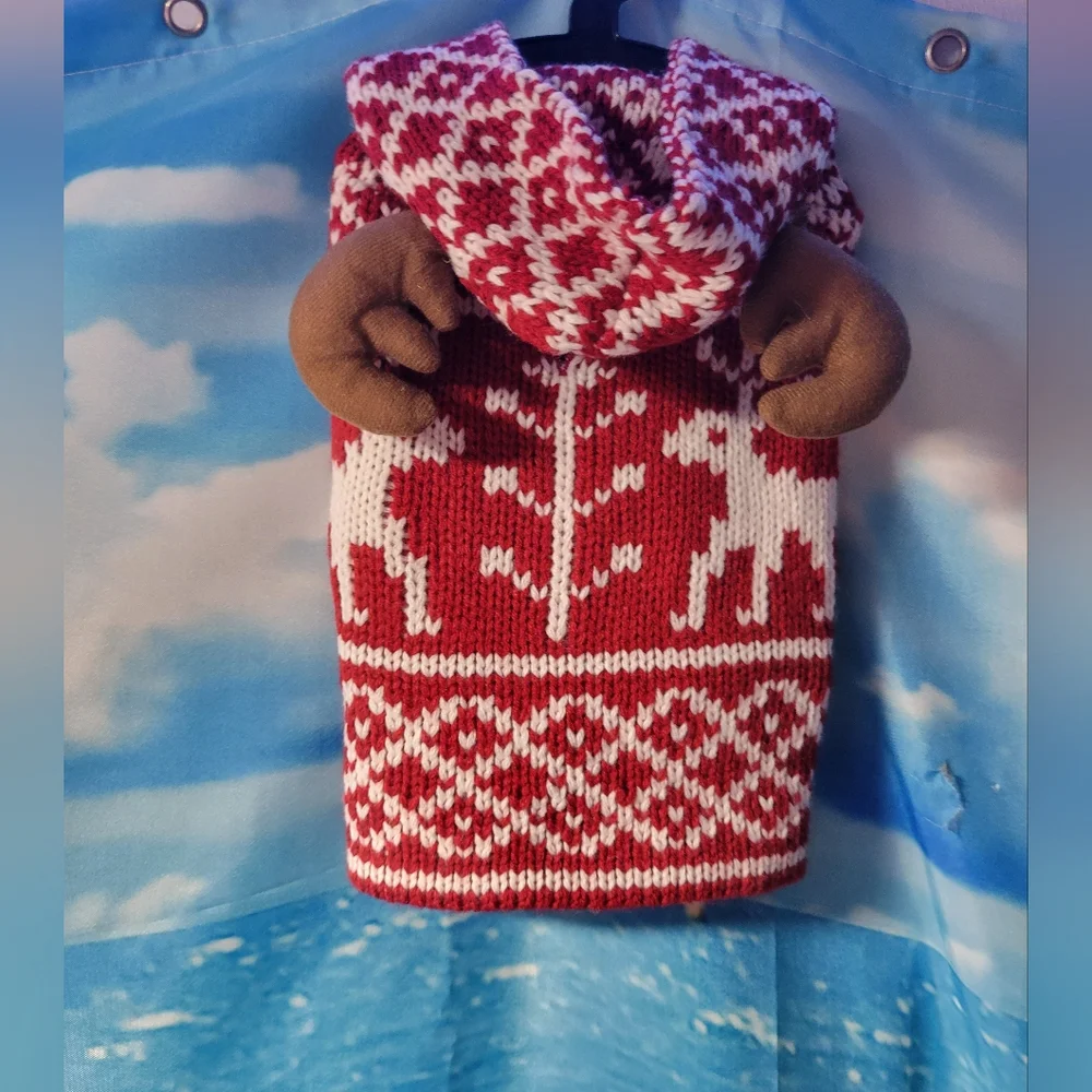 NEW Size XS Dog‎ Winter Christmas Sweater Reindeer